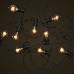Commercial Festoon Lighting - Round Edison Light Globes