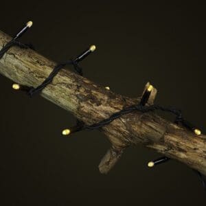 Black Fairy Light Warm White Branch
