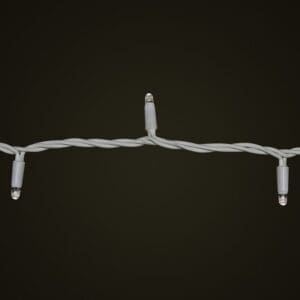 White Cable Bright White LED Fairy Light Close Up