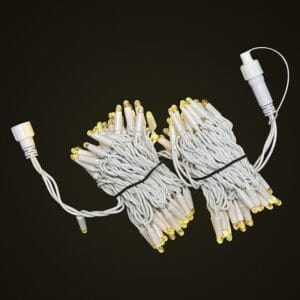 White Cable 10M Fairy Light Bunched On