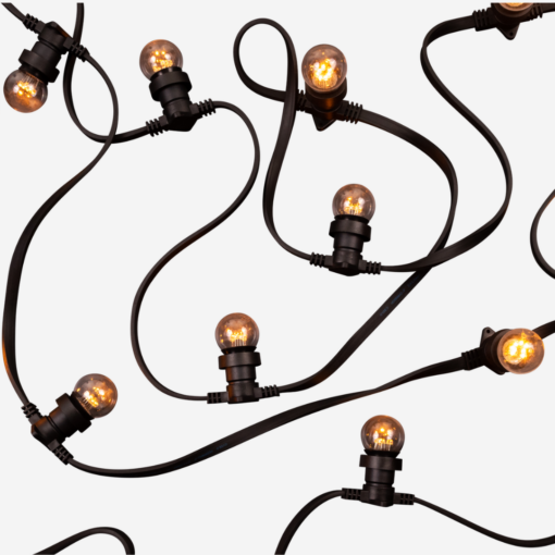 Low Voltage Commercial Festoon Black (50cm Spacing)